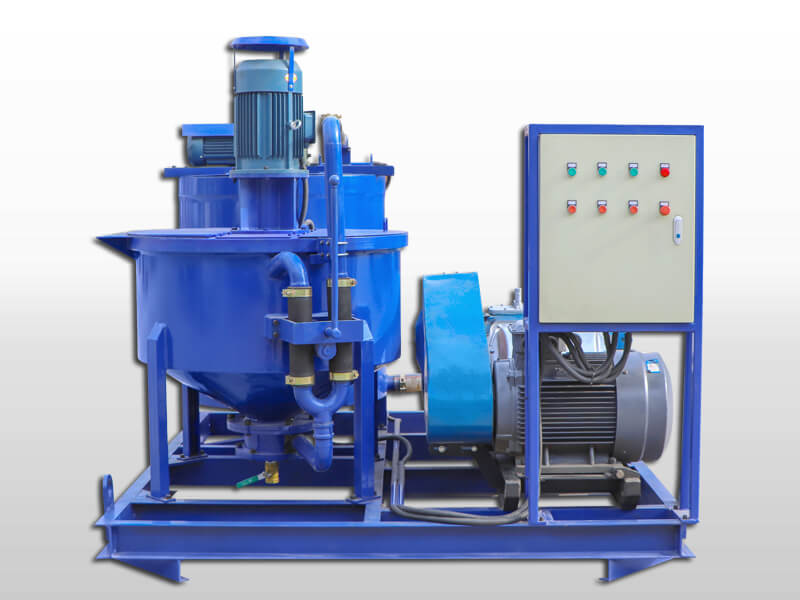 grout mixer and pump for foundation grouting