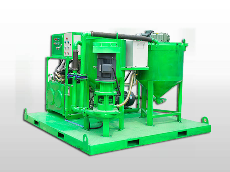 grout mixer pump station