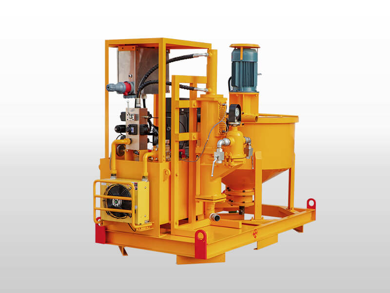 backfilling grout mixer with pump