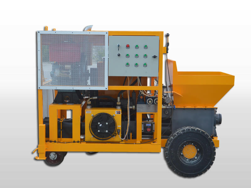 concrete pump with diesel engine