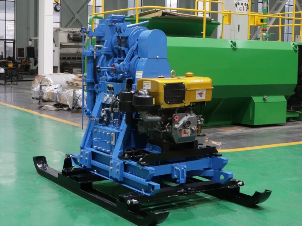 Diesel engine core drilling rig