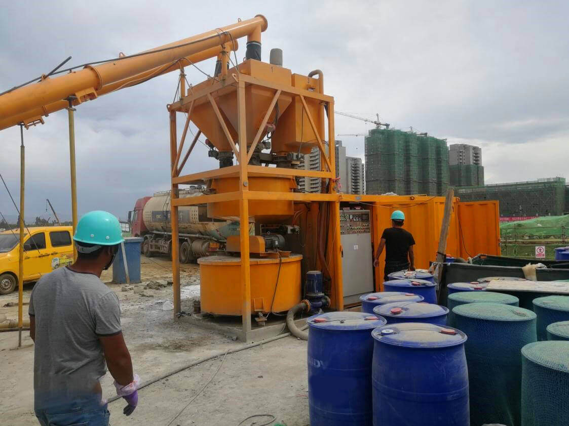 foam concrete mixing plant