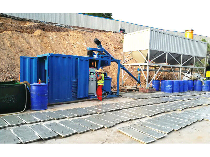 foam concrete production line for backfilling