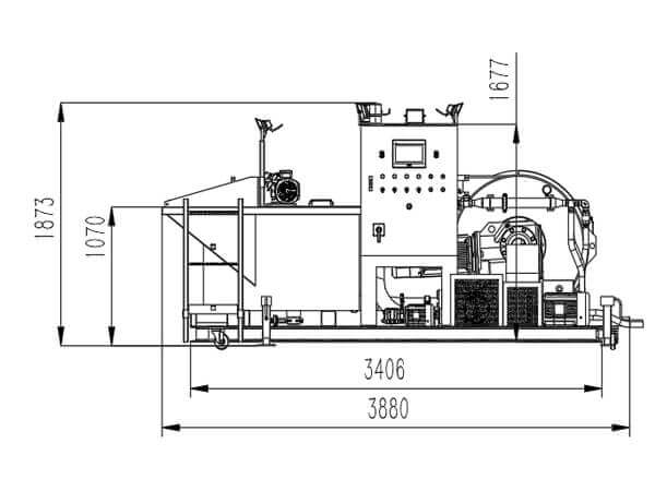Backfill foam concrete grout equipement details