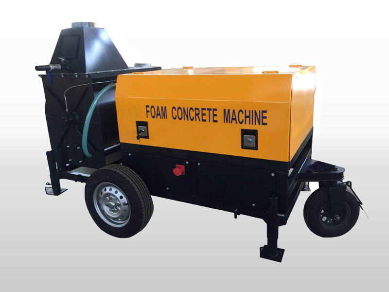 Small portable foam concrete machine