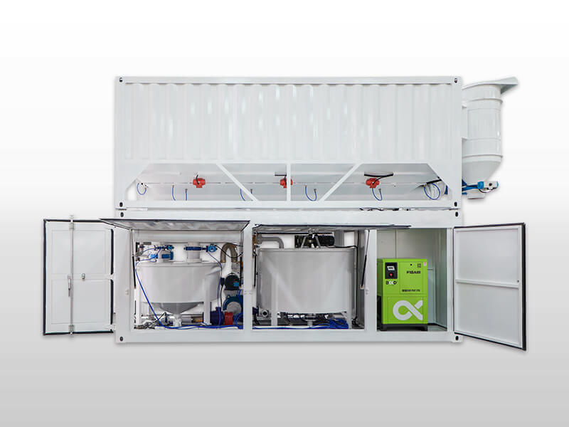 cement mortar grout mixing plant
