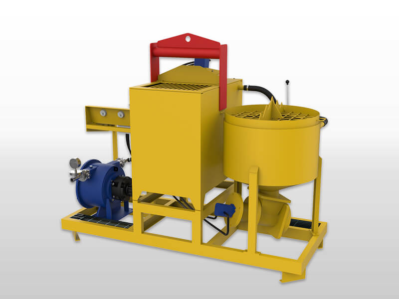 grout mixing and pumping plant