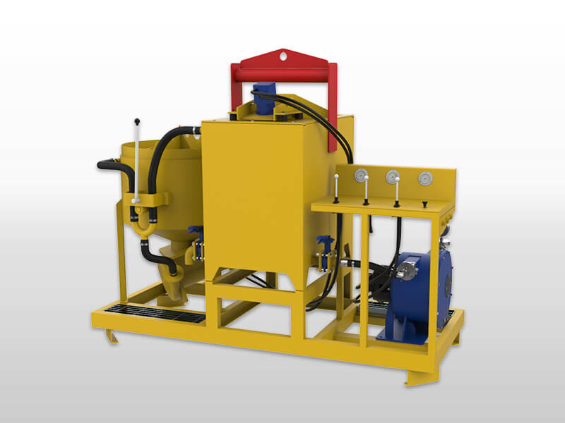 grout plant with hose pump