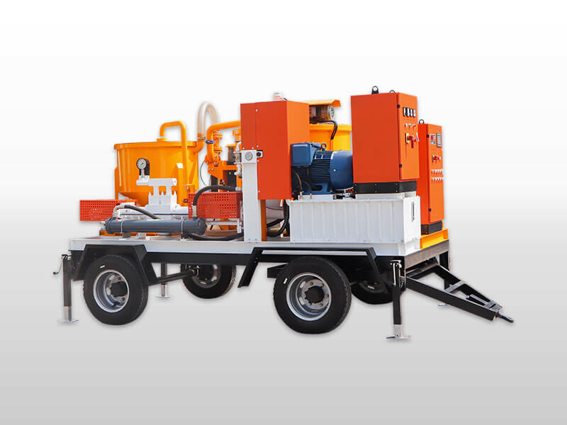 mobile grout batching plant