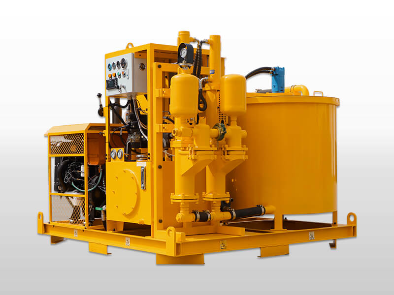 grout mixer pump with diesel engine