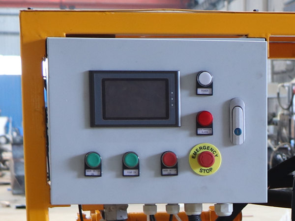 Control cabinet (PLC touch screen) of grout pump for foundation grout