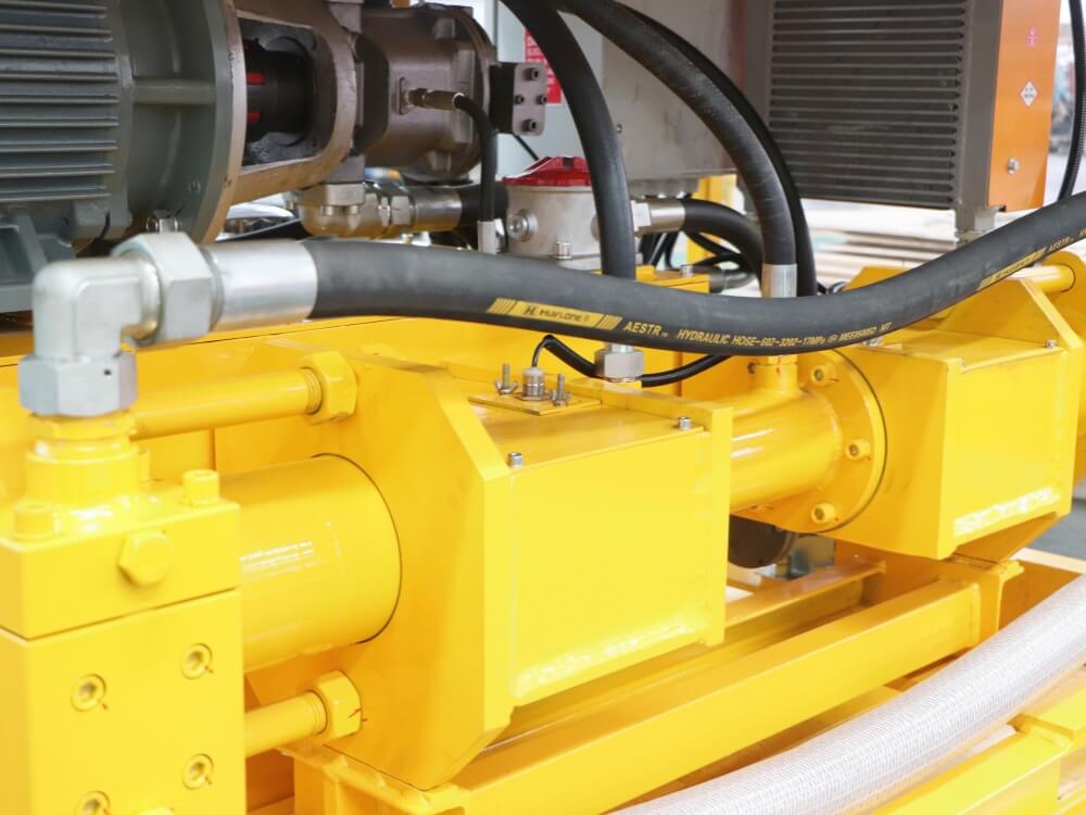 piston pump of grout pump for foundation grout