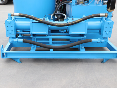 Grouting pump of jet grout mixer plant