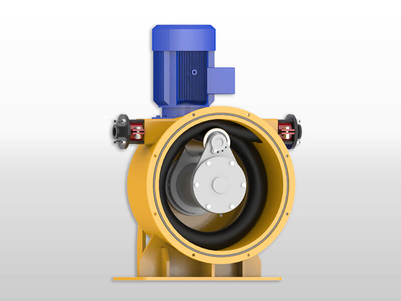 single roller hose pump