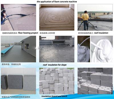 foam concrete for roof insulation