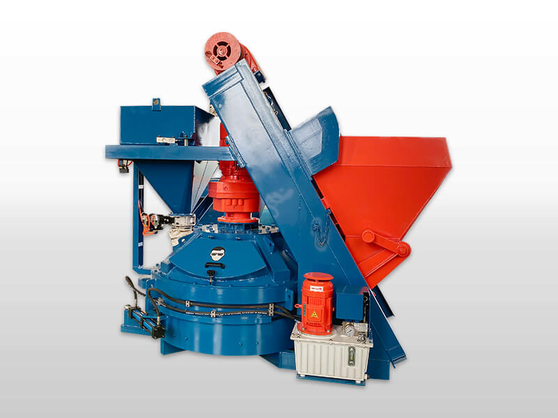 planetary concrete mixer with lift