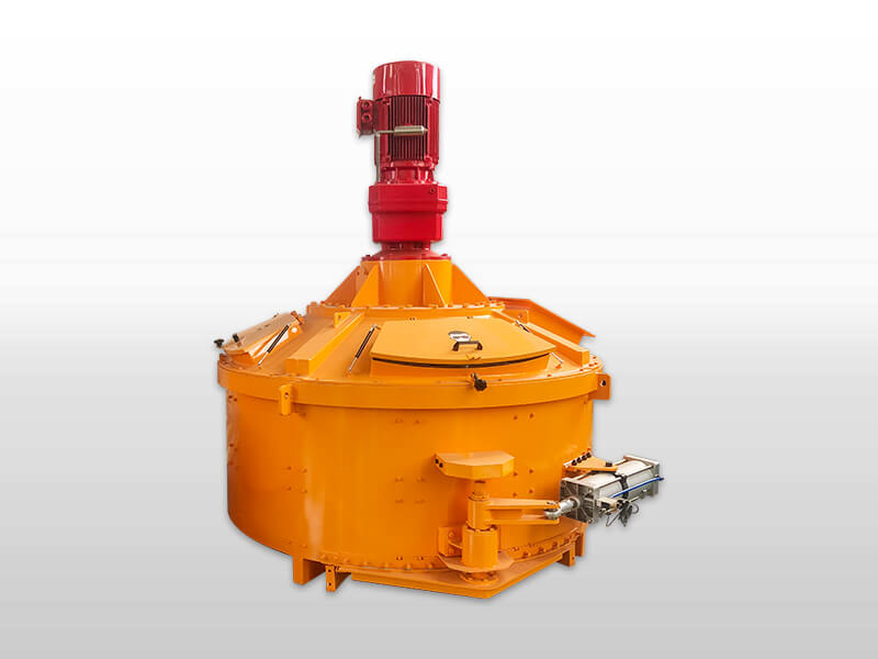 planetary concrete mixer with air cylinder discharge door
