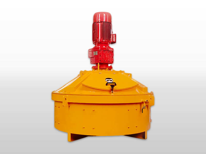 planetary concrete mixer with pneumatic discharge door