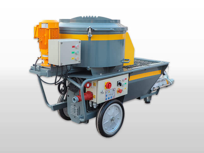 screw motor powered mortar plastering machine