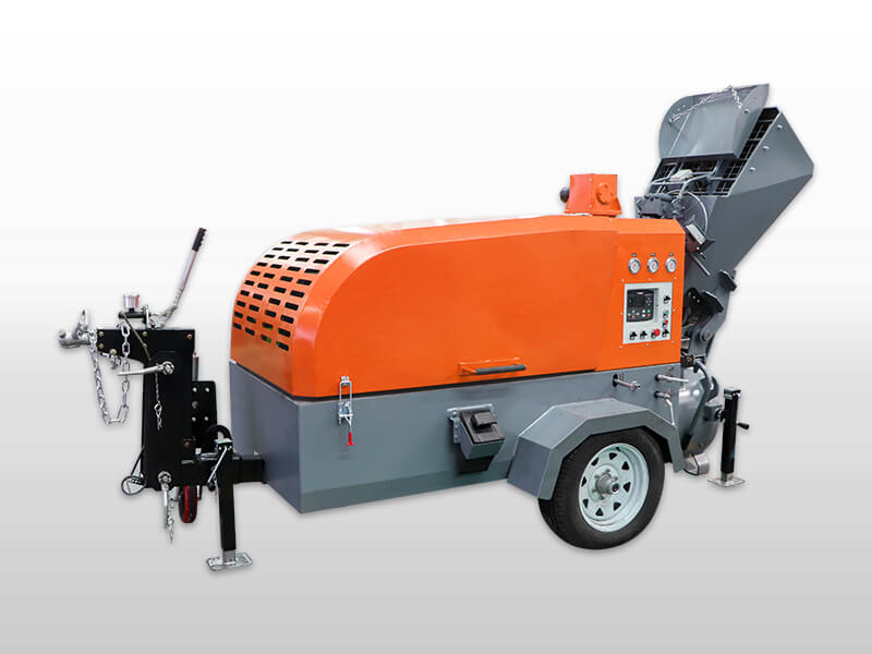 pneumatic semi-dry mortar mixer pump