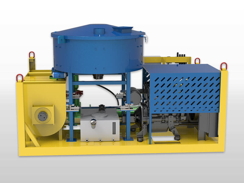 Self levelling screed mixing pumping machine