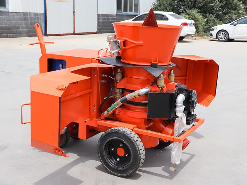 dry gunning machine for refractory installation