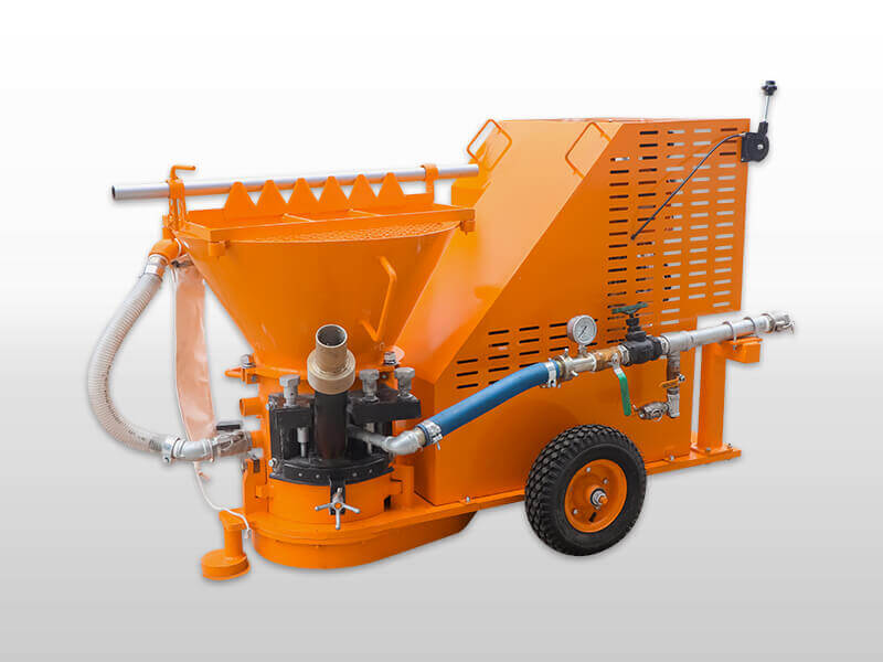 refractory gunning machine with diesel engine