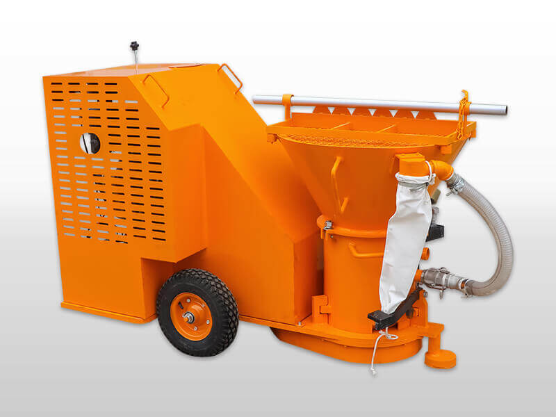 refractory gunning machine with diesel power