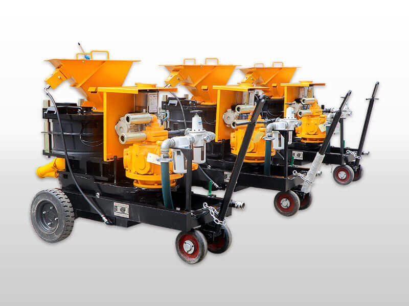 dry wet mix concrete spraying machine