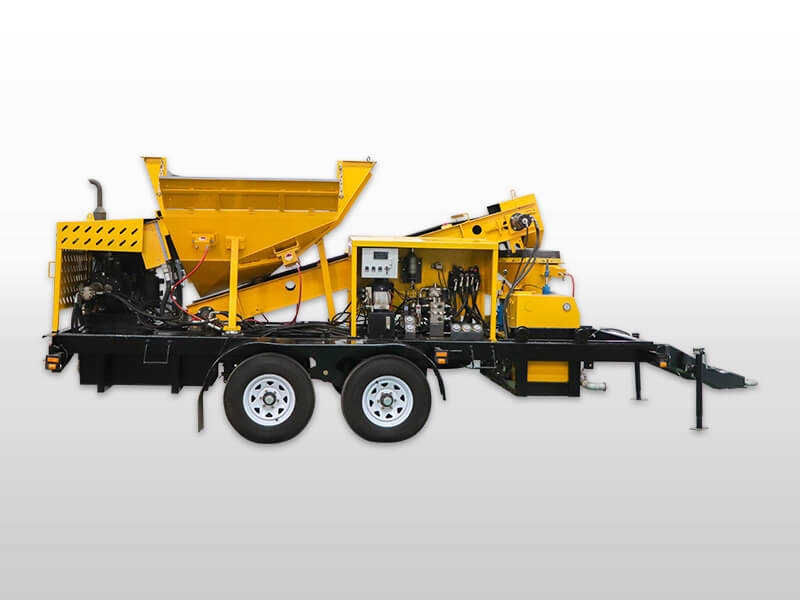 Conveyor and concrete sprayer machine combination