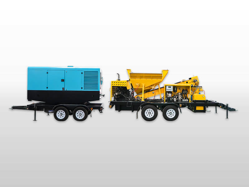 Conveyor and shotcrete machine combination