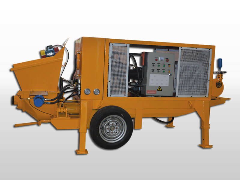 wet mix concrete spraying machine