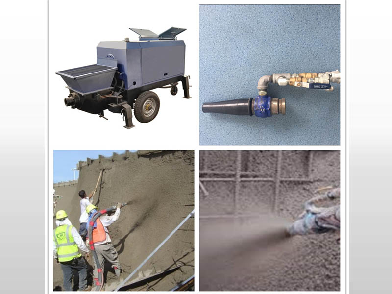 wet mix shotcrete machine application