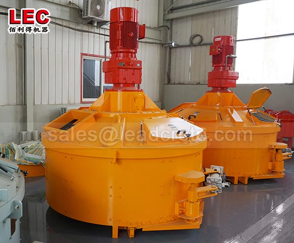 Electric portable vertical shaft concrete mixer