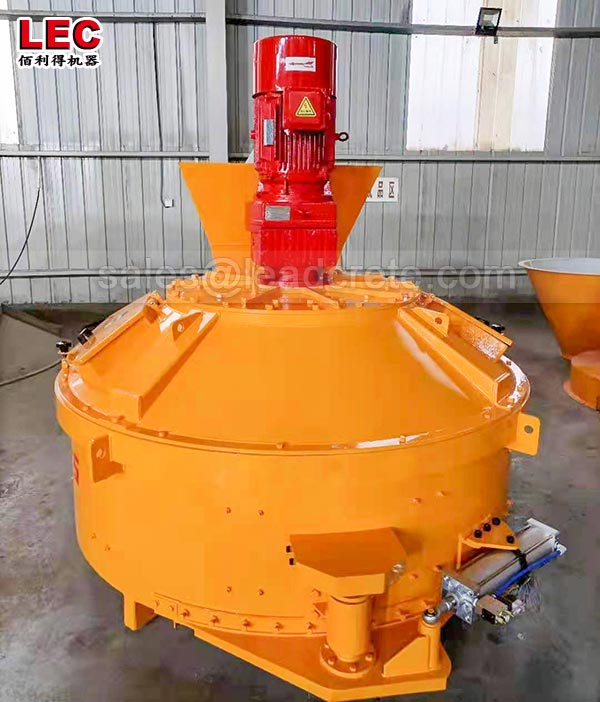 High efficiency concrete pan mixer machine