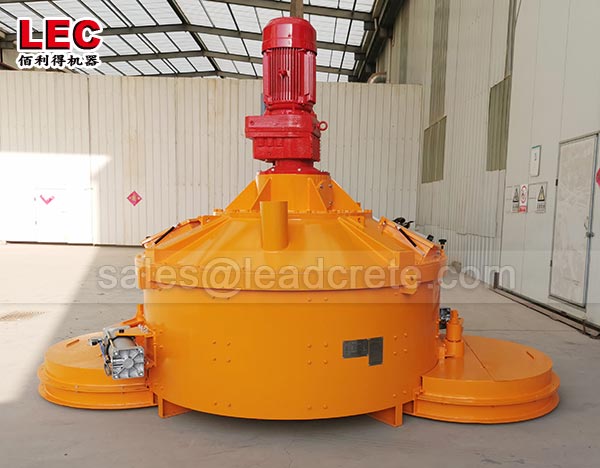 Hydraulic discharge planetary mixer concrete