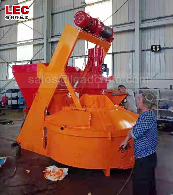 0.5m3 concrete planetary mixer for high quality slabs and bricks production