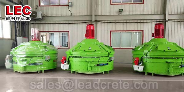 1 cbm concrete pan mixer