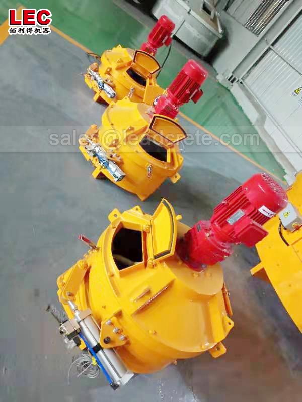 1m3 concrete pan mixer