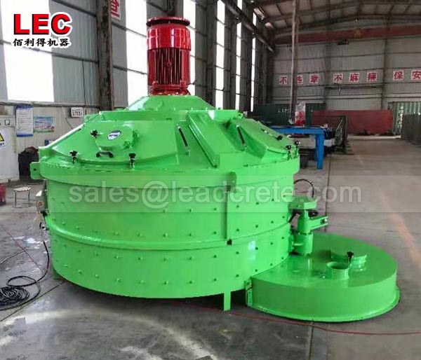 Pan concrete mixer