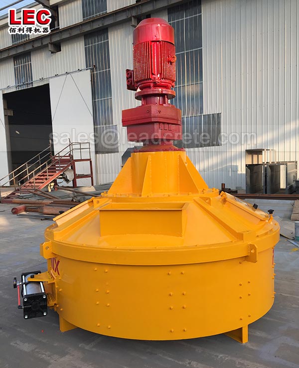 Pan type vertical shaft concrete planetary mixer