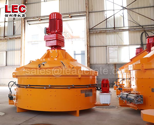 Planetary concrete mixer for ceramic