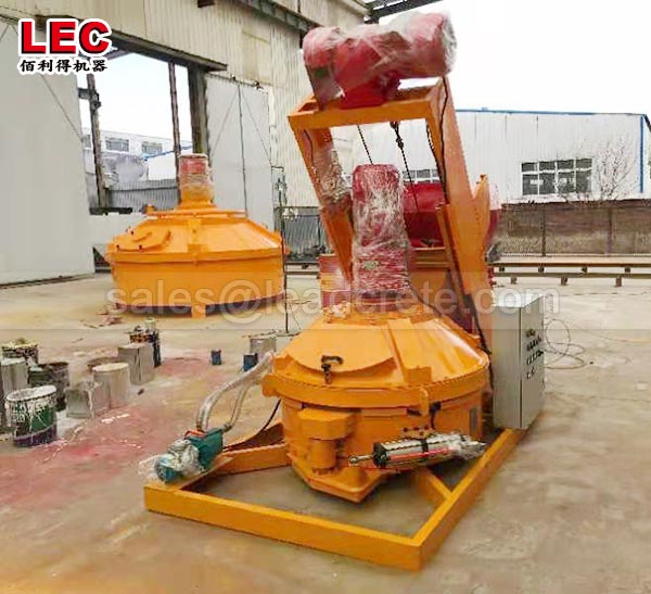 Planetary concrete mixer for making brick