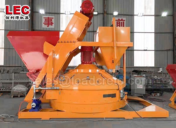 Small portable planetary concrete mixer