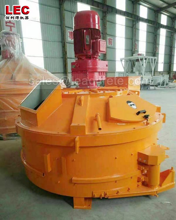 Concrete planetary mixer for precast unit