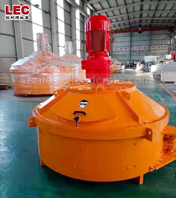 Vertical single shaft planetary concrete mixer