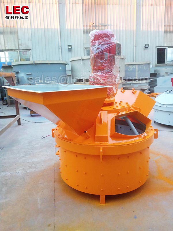 Continuous concrete mixers