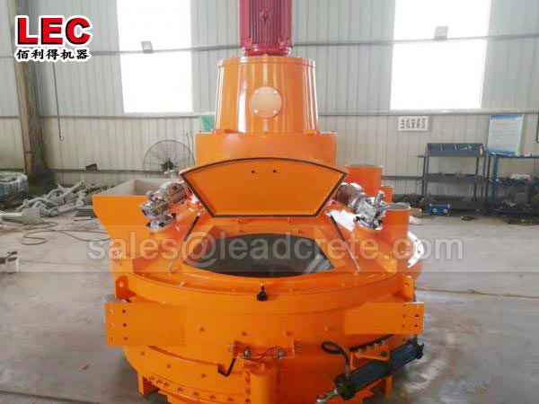 Concrete planetary mixer for glass raw material