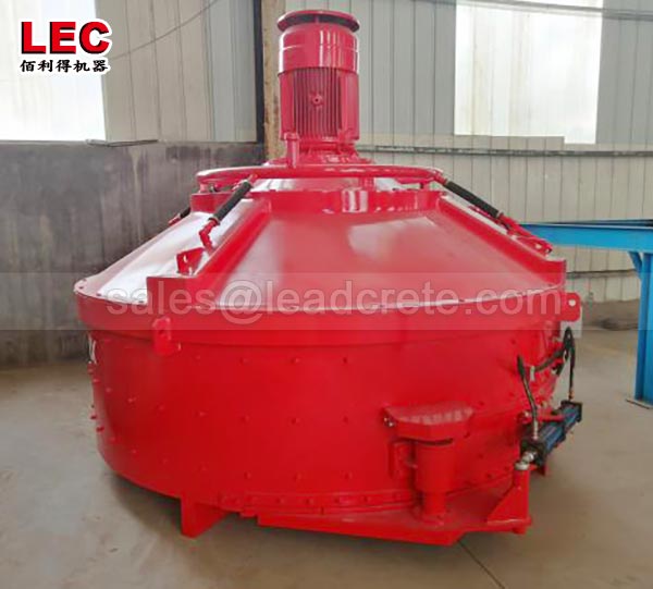 Planetary concrete mixer for glass raw material