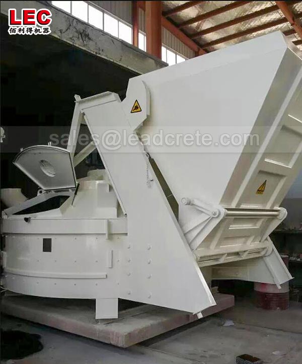 Planetary concrete mixer for ready mix concrete plant